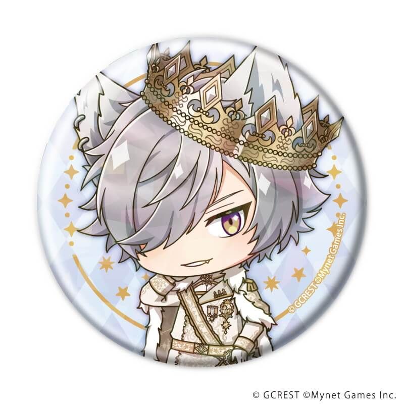 ホログラム缶バッジ(57mm)「夢王国と眠れる100人の王子様」10/ブラインド(8種)(ミニキャライラスト)