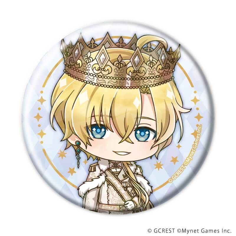 ホログラム缶バッジ(57mm)「夢王国と眠れる100人の王子様」10/ブラインド(8種)(ミニキャライラスト)