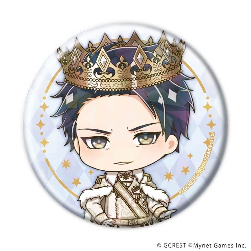 ホログラム缶バッジ(57mm)「夢王国と眠れる100人の王子様」10/ブラインド(8種)(ミニキャライラスト)