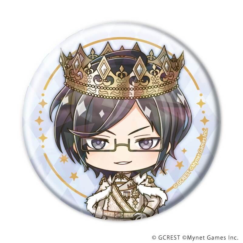 ホログラム缶バッジ(57mm)「夢王国と眠れる100人の王子様」10/ブラインド(8種)(ミニキャライラスト)