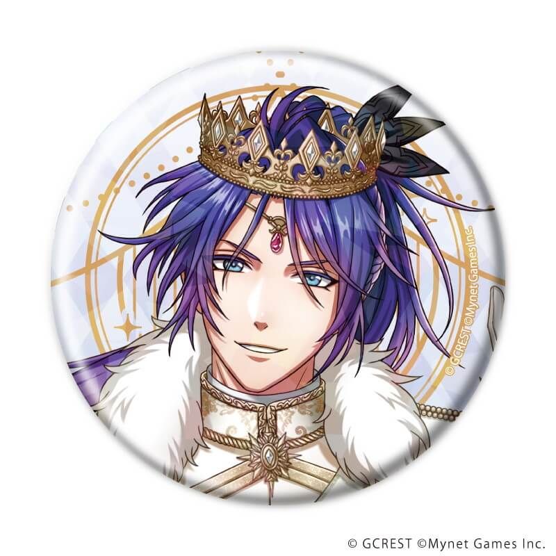 ホログラム缶バッジ(57mm)「夢王国と眠れる100人の王子様」09/ブラインド(8種)(公式イラスト)