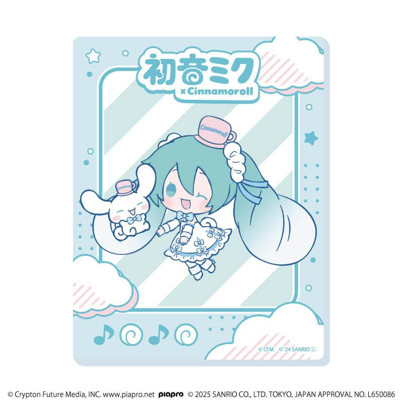 アクリルカード「初音ミク×シナモロール」02/コンプリートBOX(全12種)(コラボイラスト)