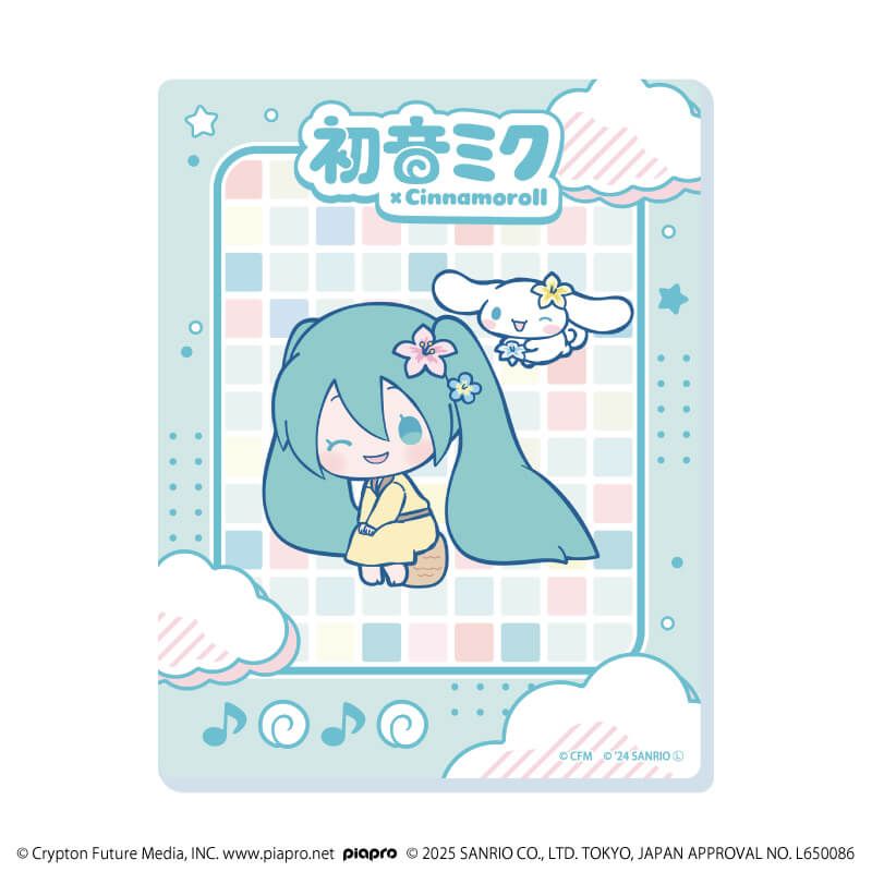 アクリルカード「初音ミク×シナモロール」02/コンプリートBOX(全12種)(コラボイラスト)