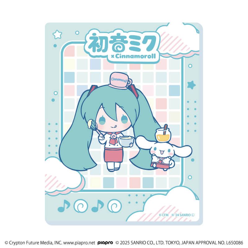 アクリルカード「初音ミク×シナモロール」02/コンプリートBOX(全12種)(コラボイラスト)