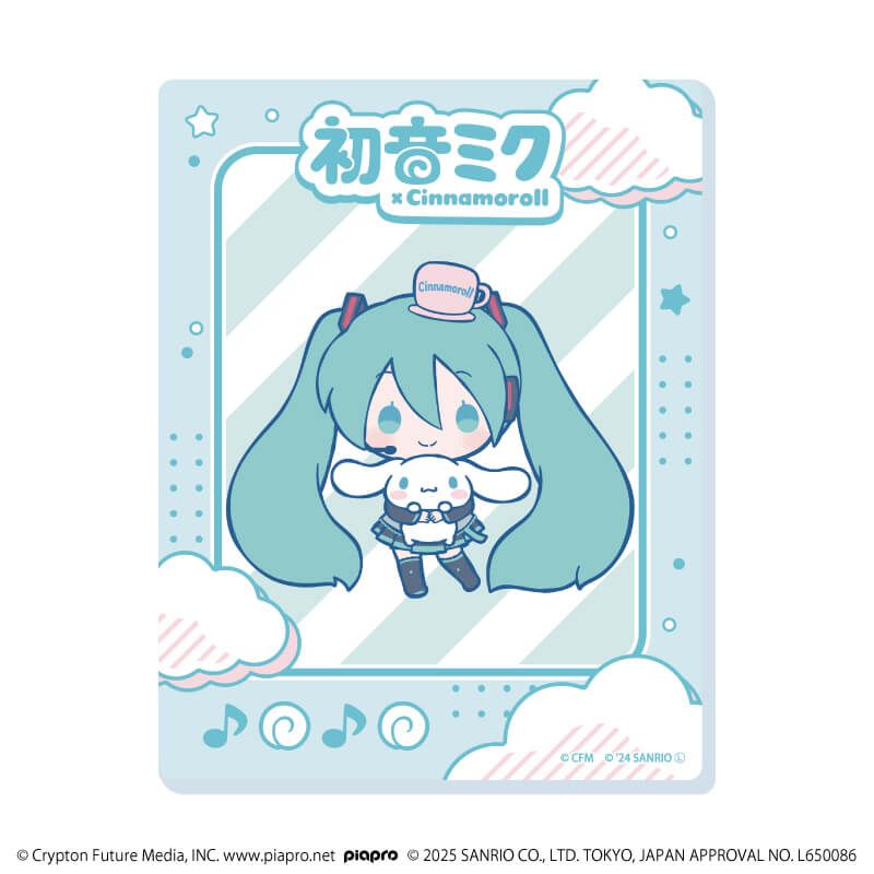 アクリルカード「初音ミク×シナモロール」02/コンプリートBOX(全12種)(コラボイラスト)