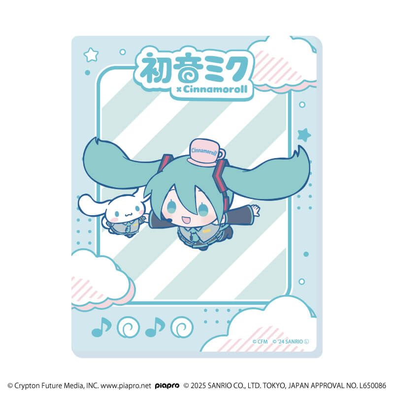 アクリルカード「初音ミク×シナモロール」02/コンプリートBOX(全12種)(コラボイラスト)