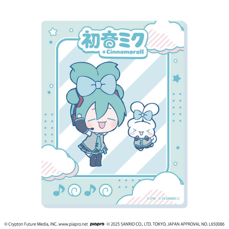 アクリルカード「初音ミク×シナモロール」02/コンプリートBOX(全12種)(コラボイラスト)