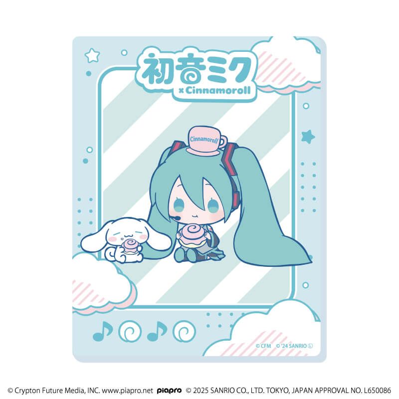 アクリルカード「初音ミク×シナモロール」02/コンプリートBOX(全12種)(コラボイラスト)