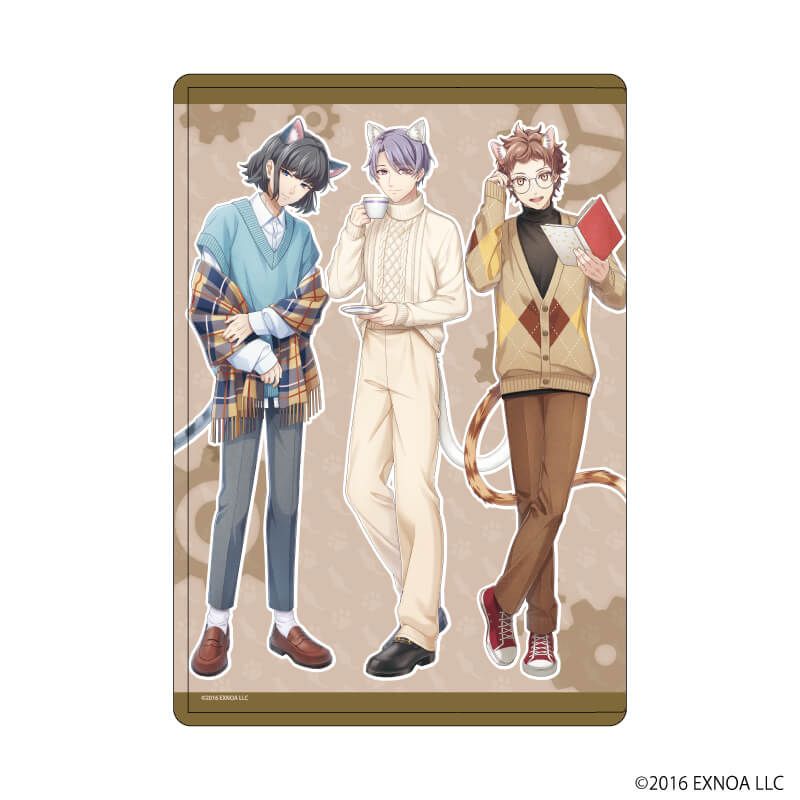 キャラクリアケース「文豪とアルケミスト」18/猫ver.(描き起こしイラスト)