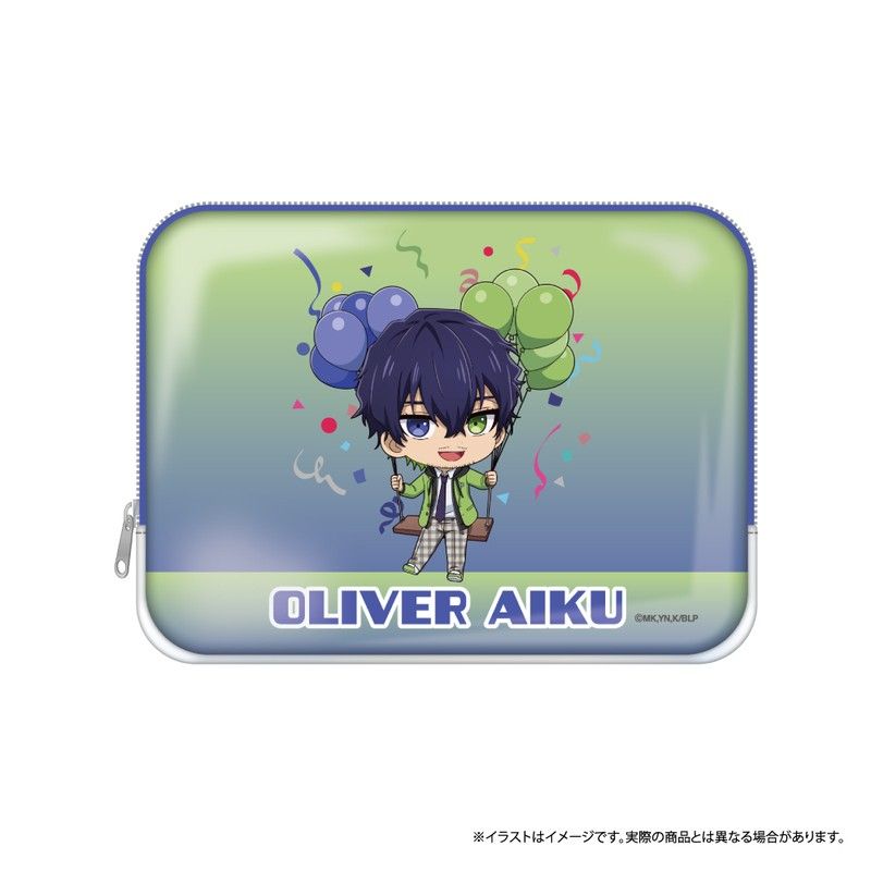 ブルーロック PVCスクエアポーチ オリヴァ・愛空(ミニキャラ)(風船)