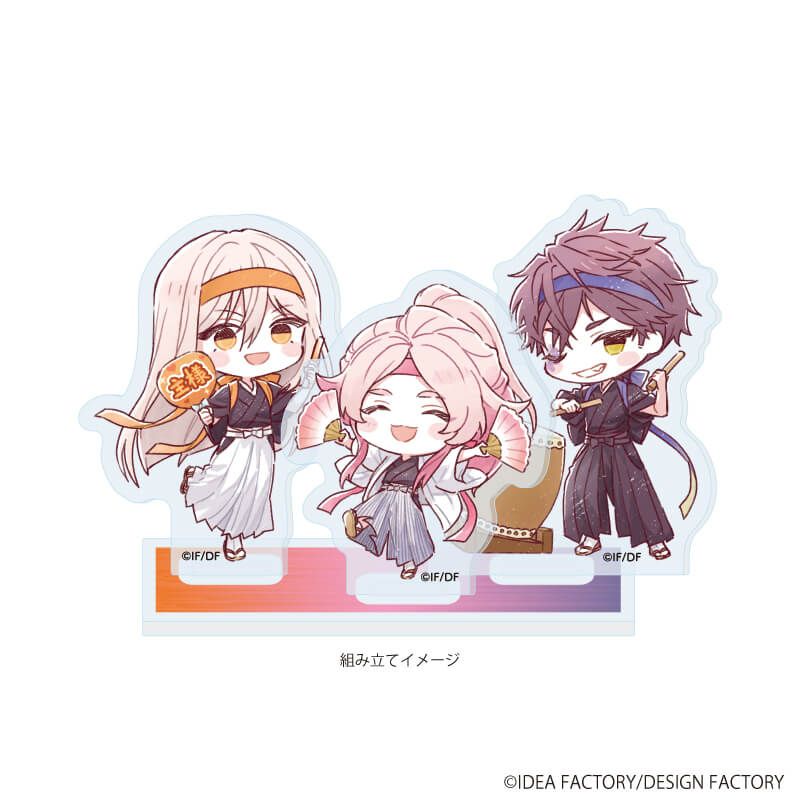 アクリルスタンドプレート「9 R.I.P.」09/幸麿＆狐春＆桃嘉 応援団ver.(グラフアートイラスト)