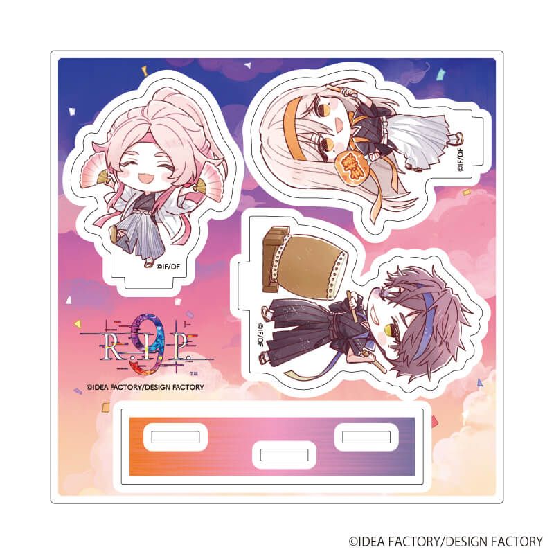 アクリルスタンドプレート「9 R.I.P.」09/幸麿＆狐春＆桃嘉 応援団ver.(グラフアートイラスト)