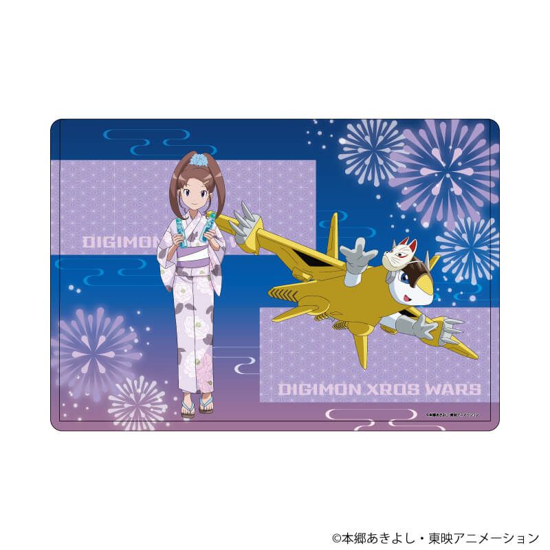 キャラクリアケース「デジモンクロスウォーズ」06/天野ネネ＆スパロウモン(描き下ろしイラスト)