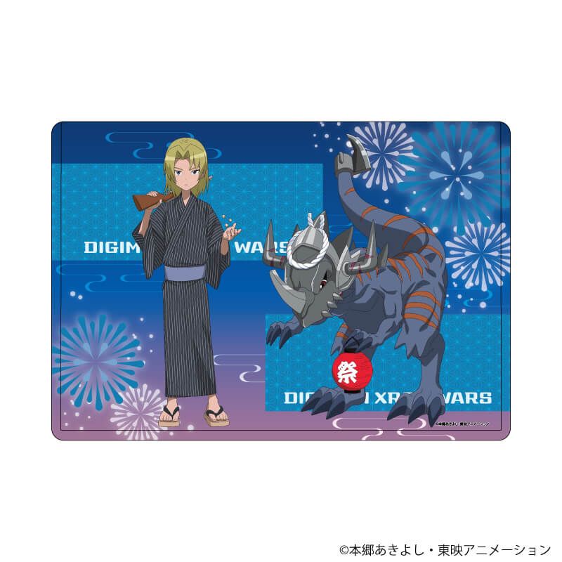 キャラクリアケース「デジモンクロスウォーズ」05/蒼沼キリハ＆グレイモン(描き下ろしイラスト)