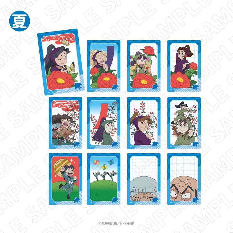 忍たま乱太郎 トレーディング花札柄クリアカード 夏