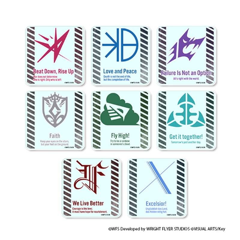 ヘブンバーンズレッド　部隊ロゴクリアステッカーセット