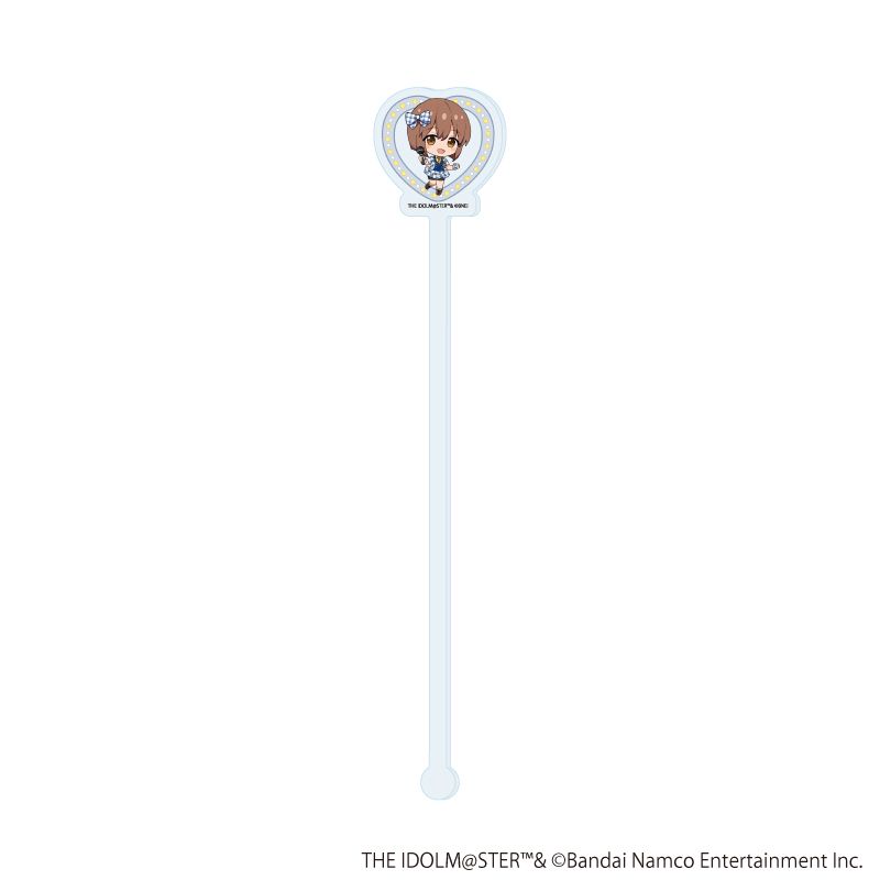 マドラー風スティック「アイドルマスター ミリオンライブ！」06/萩原 雪歩 カラオケver.(ミニキャライラスト)