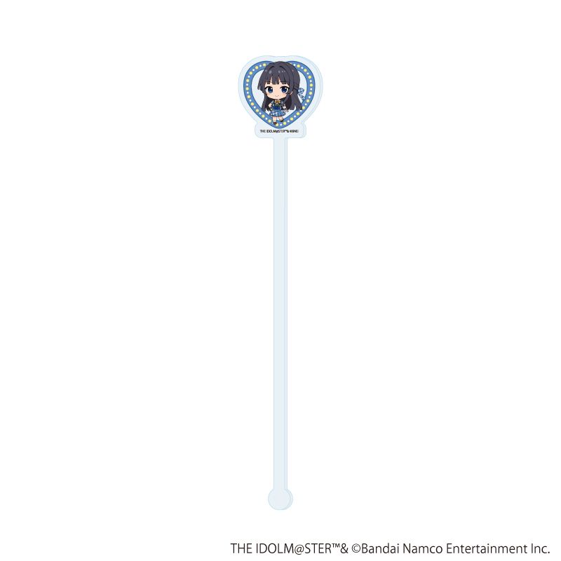 マドラー風スティック「アイドルマスター ミリオンライブ！」03/最上 静香 カラオケver.(ミニキャライラスト)