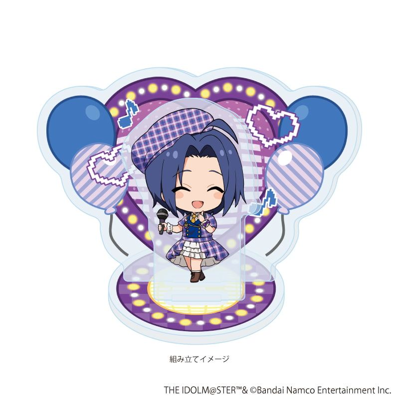 アクリルスタンドプレート「アイドルマスター ミリオンライブ！」32/三浦 あずさ カラオケver.(ミニキャライラスト)