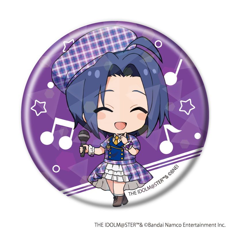 ホログラム缶バッジ(57mm)「アイドルマスター ミリオンライブ！」02/カラオケver. コンプリートセット(全10種)(ミニキャライラスト)