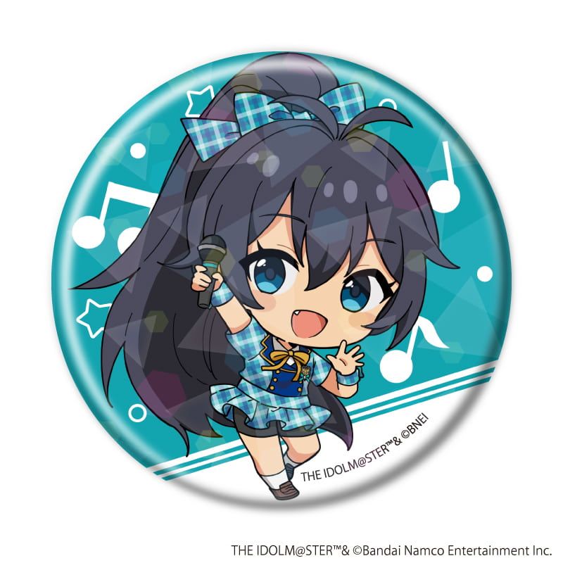 ホログラム缶バッジ(57mm)「アイドルマスター ミリオンライブ！」02/カラオケver. トレーディング(10種)(ミニキャライラスト)