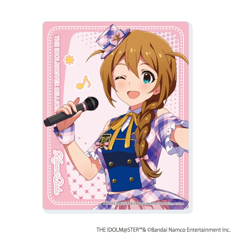 アクリルカード「アイドルマスター ミリオンライブ！」06/カラオケver. トレーディング(6種)(描き下ろしイラスト)