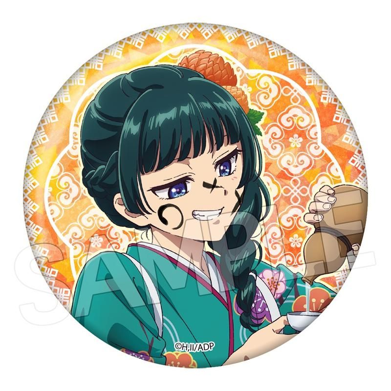 薬屋のひとりごと キラキラ缶バッジ 猫猫C(正月)