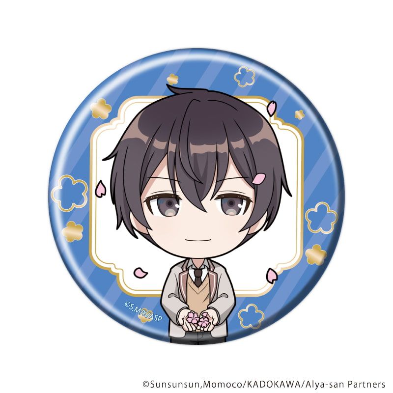 缶バッジ「時々ボソッとロシア語でデレる隣のアーリャさん」05/花ver. ブラインド(7種)(ミニキャライラスト)