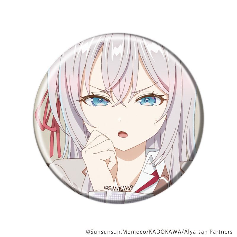 缶バッジ「時々ボソッとロシア語でデレる隣のアーリャさん」04/ブラインド(5種)(場面写イラスト)