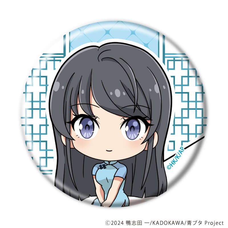 缶バッジ「青春ブタ野郎はサンタクロースの夢を見ない」02/ブラインド(8種)(描き下ろし&描き起こしイラスト)