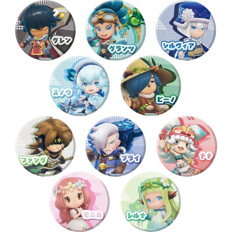 ファンタジーライフi グルグルの竜と時をぬすむ少女 仲間キャラクタートレーディング缶バッジVol.1