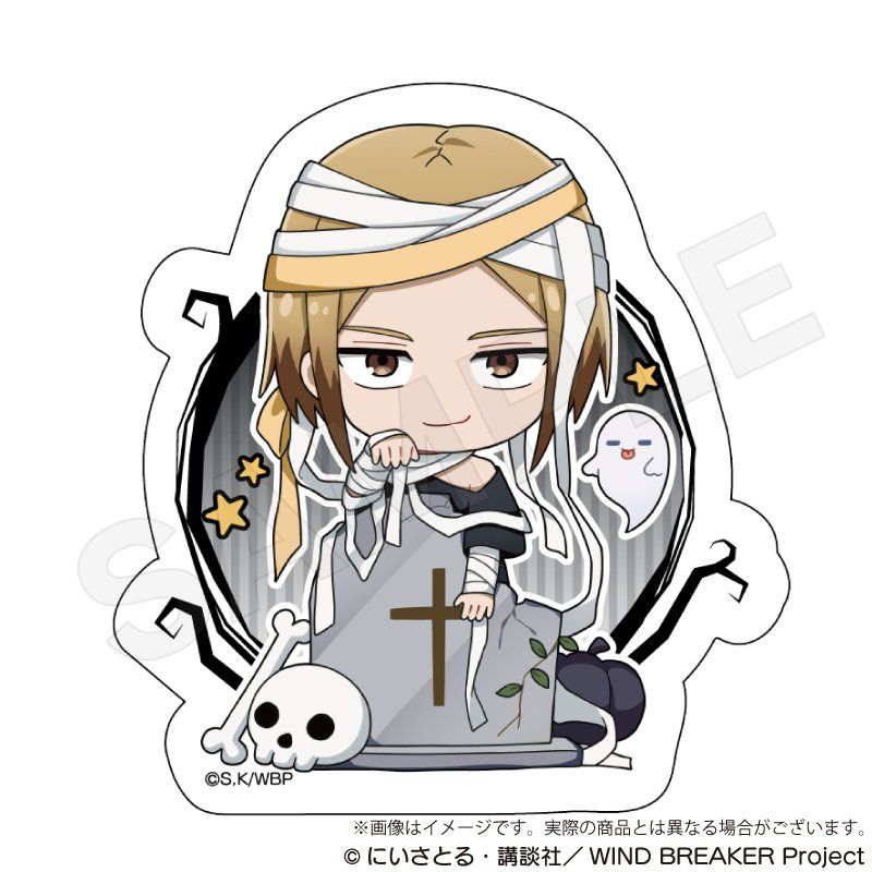 WIND BREAKER ダイカットステッカー ブラックハロウィンVer. 佐狐浩太