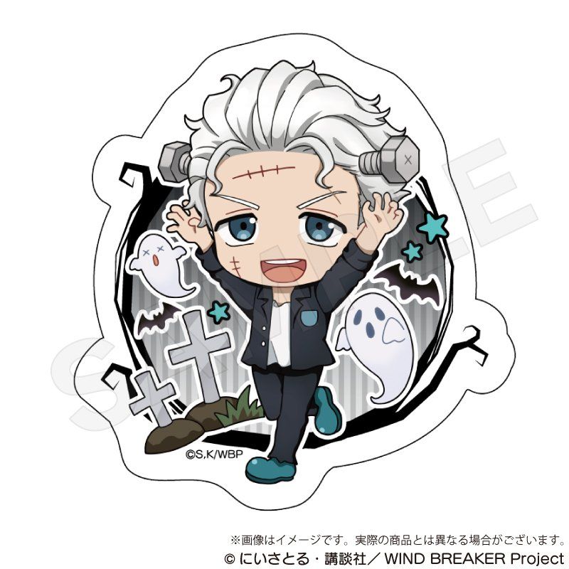 WIND BREAKER ダイカットステッカー ブラックハロウィンVer. 梅宮一
