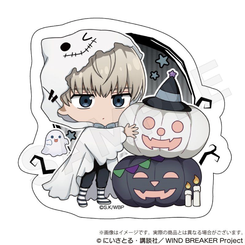 WIND BREAKER ダイカットステッカー ブラックハロウィンVer. 梶蓮