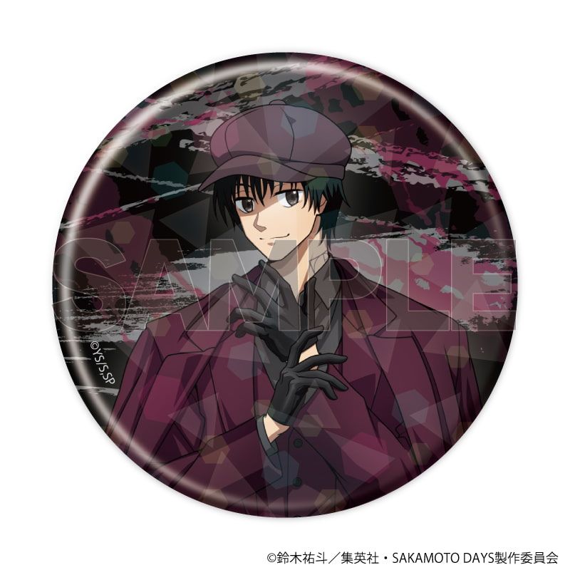 ホログラム缶バッジ(57mm)「SAKAMOTO DAYS」24/革手袋ver. ブラインド(6種)(描き下ろしイラスト)