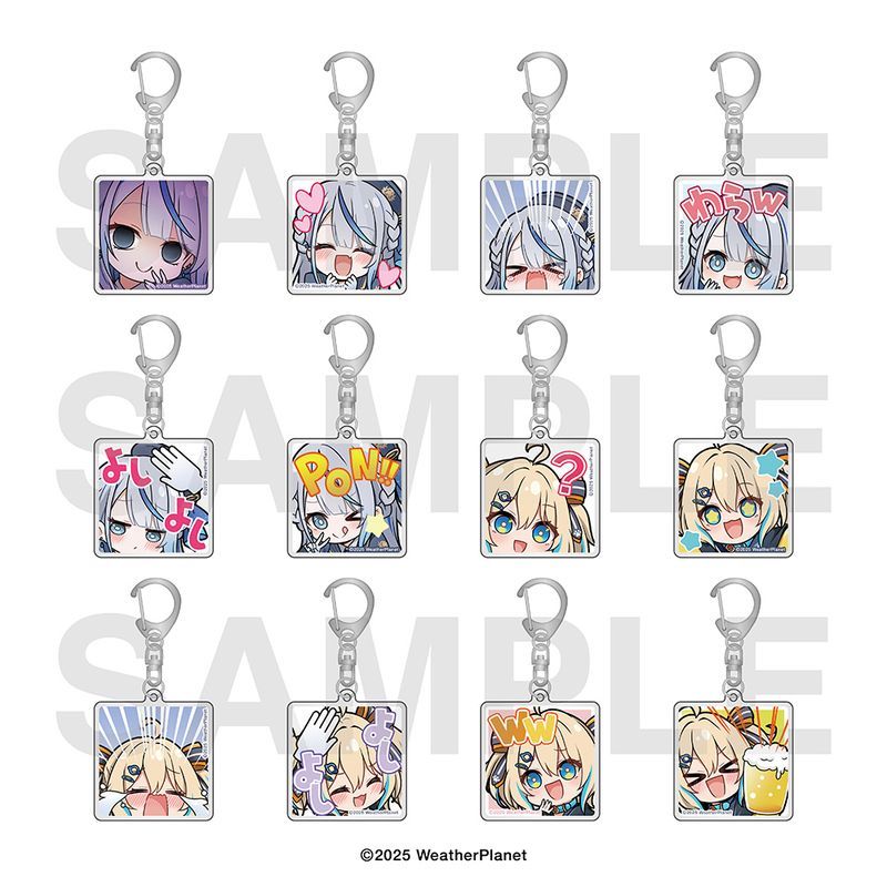 Weather Planet トレーディングスタンプアクリルキーホルダー