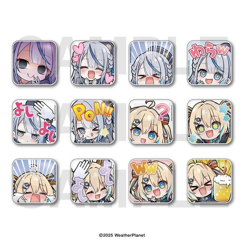 Weather Planet トレーディングスタンプ缶バッジ