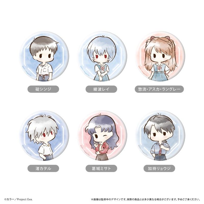 新世紀エヴァンゲリオン レトロちっく缶バッジ