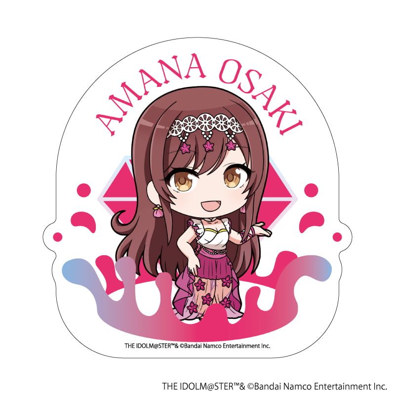 ダイカットステッカー「アイドルマスター シャイニーカラーズ」12/大崎甘奈 宝石人魚ver.(ミニキャライラスト)