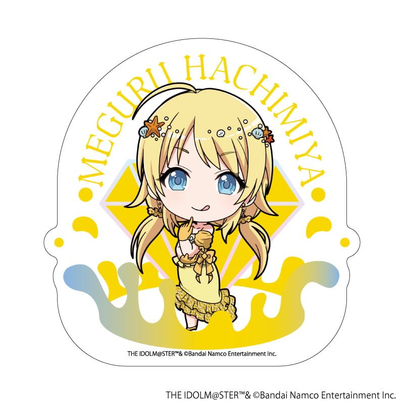 ダイカットステッカー「アイドルマスター シャイニーカラーズ」11/八宮めぐる 宝石人魚ver.(ミニキャライラスト)