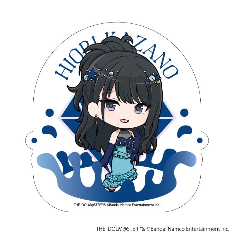 ダイカットステッカー「アイドルマスター シャイニーカラーズ」10/風野灯織 宝石人魚ver.(ミニキャライラスト)
