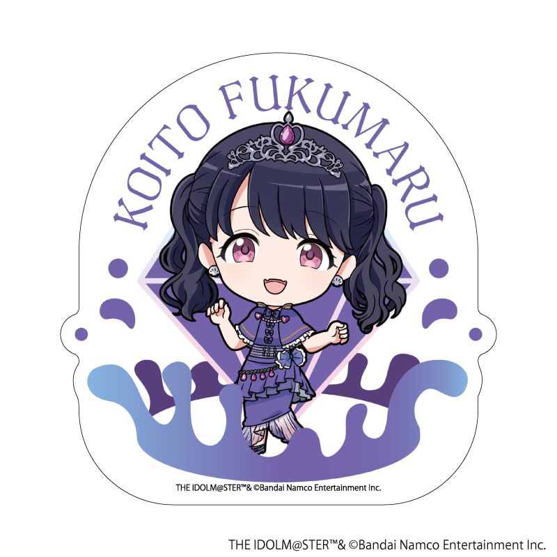 ダイカットステッカー「アイドルマスター シャイニーカラーズ」07/福丸小糸 宝石人魚ver.(ミニキャライラスト)