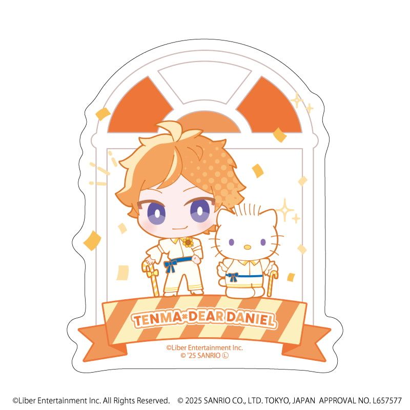 ダイカットスマホステッカー「A3!×Sanrio characters」35/皇 天馬×ディアダニエル(ミニキャライラスト)