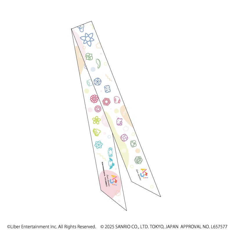 リボンスカーフ「A3!×Sanrio characters」01/モチーフデザイン(ミニキャライラスト)
