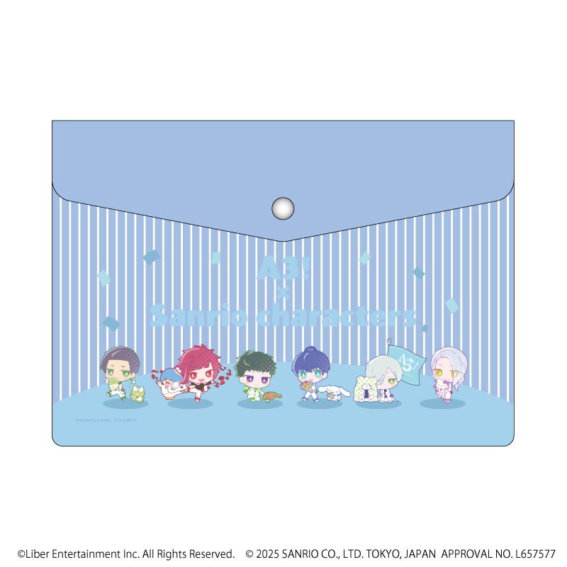 エンベロープケース「A3!×Sanrio characters」04/冬組(ミニキャライラスト)