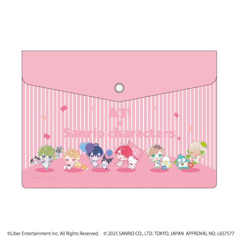 エンベロープケース「A3!×Sanrio characters」01/春組(ミニキャライラスト)