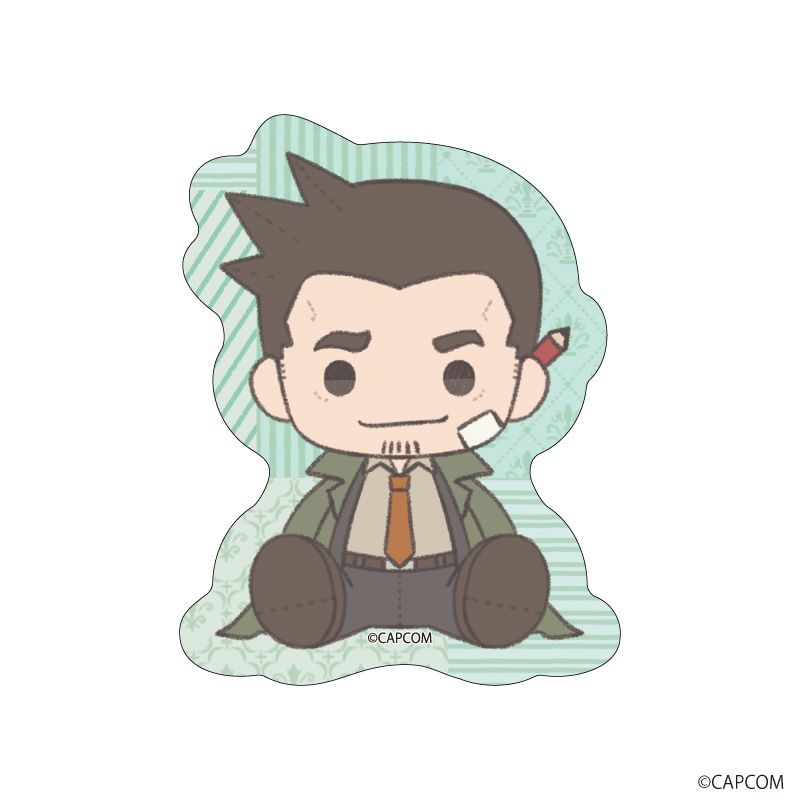 よっぴー様　ご依頼の品 ダイカットステッカー「逆転裁判」シリーズ07/糸鋸 圭介(ぽて