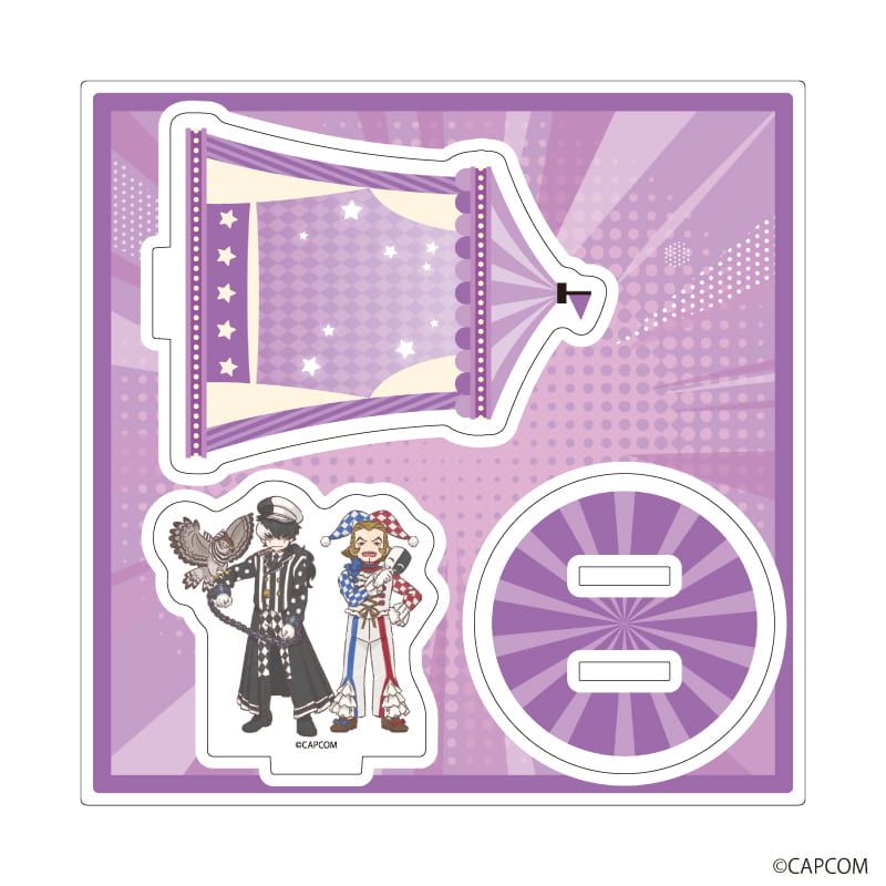 アクリルスタンドプレート「逆転裁判」シリーズ04/夕神 迅&番 轟三 サーカスver.(グラフアートイラスト)