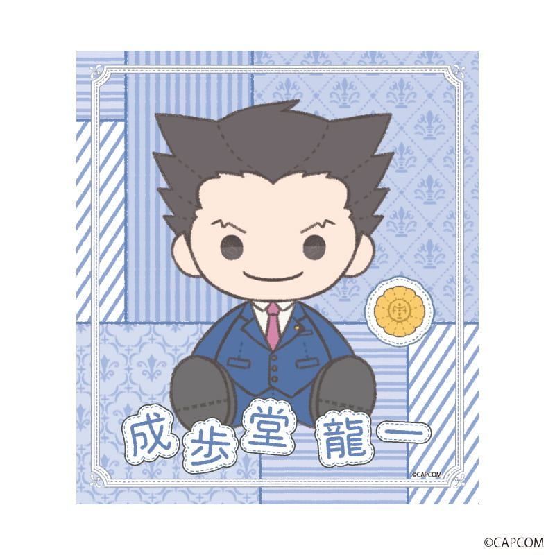 ミニ色紙「逆転裁判」シリーズ02/ブラインド(10種)(ぽてぬいアート)