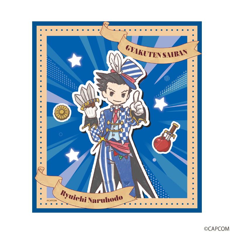 ミニ色紙「逆転裁判」シリーズ01/サーカスver. ブラインド(10種)(グラフアートイラスト)